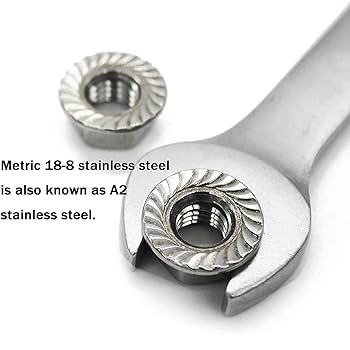 Nutseater様 M4 Serrated Flange Nuts, 0.7 Pitch,Stainless Steel 18-8 (304